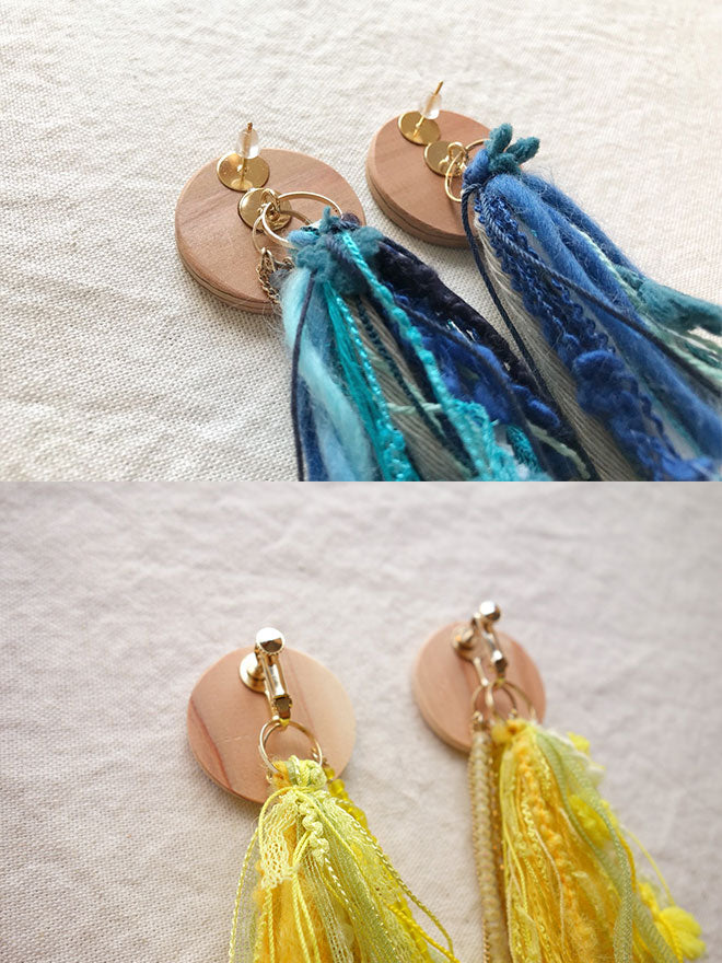 LONG double yarn -Green-